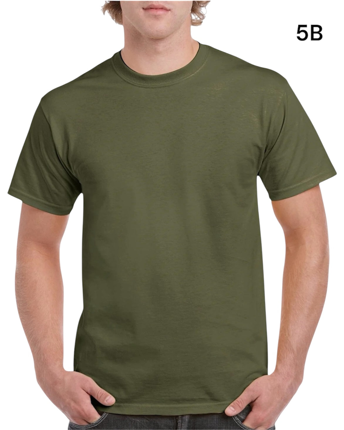 GILDAN Heavy Cotton G5000 Adult T-shirt 5.3 oz (153 gm) (2XL,3XL, 4XL, 5XL)