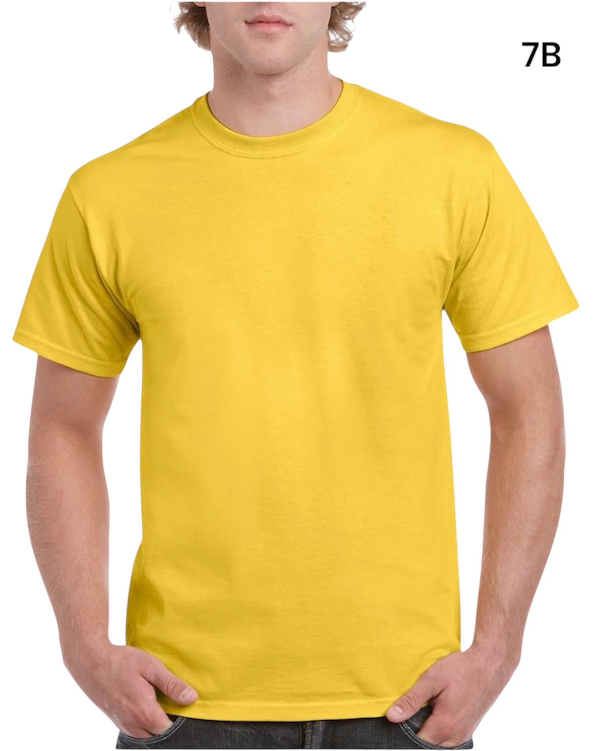 GILDAN Heavy Cotton G5000 Adult T-shirt 5.3 oz (153 gm) (S-M-L-XL)