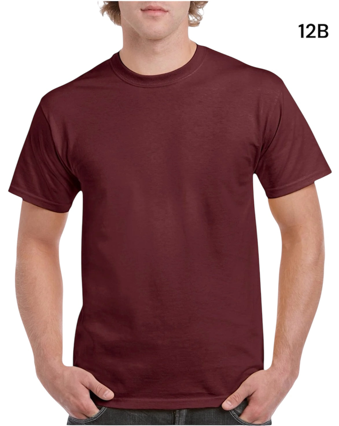 GILDAN Heavy Cotton G5000 Adult T-shirt 5.3 oz (153 gm) (S-M-L-XL)
