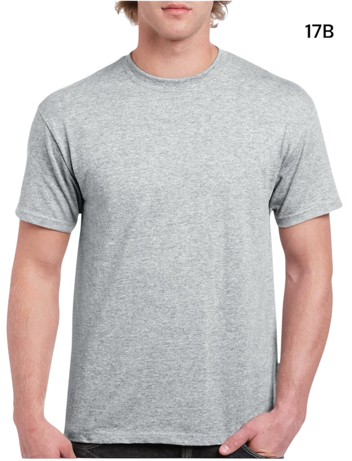 GILDAN Heavy Cotton G5000 Adult T-shirt 5.3 oz (153 gm) (S-M-L-XL)